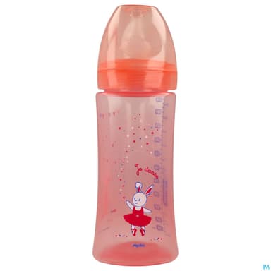 Dodie Initiation+ Biberon Anticolique Rose Danseuse +6mois 330ml