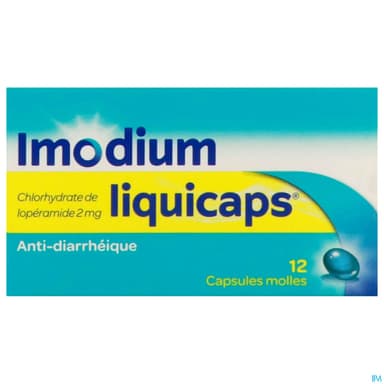 IMODIUMLIQUICAPS 2MG CAPSULES 12