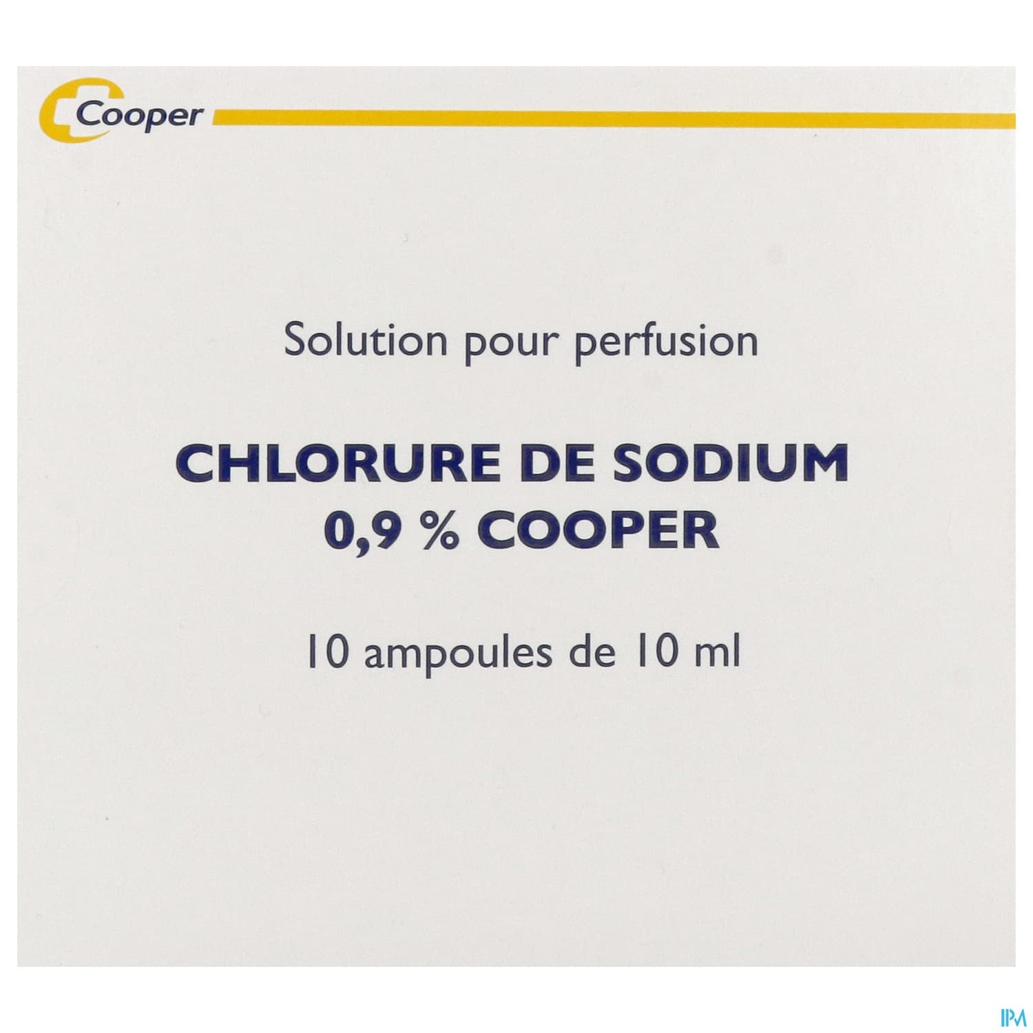 Cooper Sodium Chlorure 0.9% Solution Injectable 10ml 10