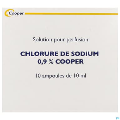 Cooper Sodium Chlorure 0.9% Solution Injectable 10ml 10