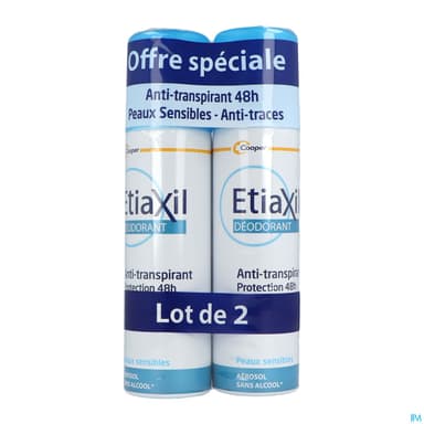 ETIAXIL DEO 48H AEROSOL 150ML X2