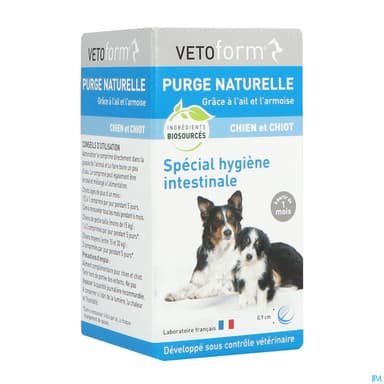 Vetoform Purge Naturelle Comrimes Chien Et Chiot 50 Cp