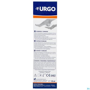URGO FILMOMOUSS PIED TS/CREV 125ML