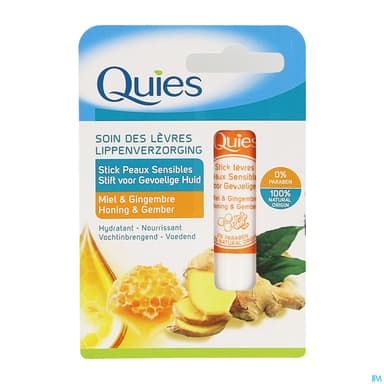Quies Stick Levres Peau Sensible Miel&gingembre