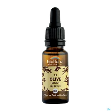 Biofloral 23 Olive. Olivier Compte Gouttes Bio Demeter 20ml