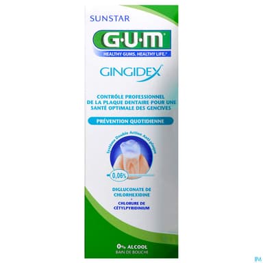 Gum Gingidex 0.06 Bain De Bouche Sans Alcool 300ml