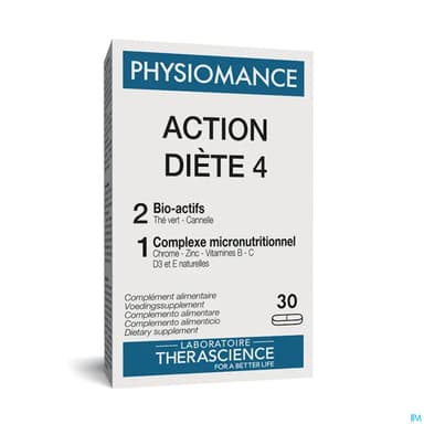 Therascience Physiomance Action Diete 4 Comprime 30