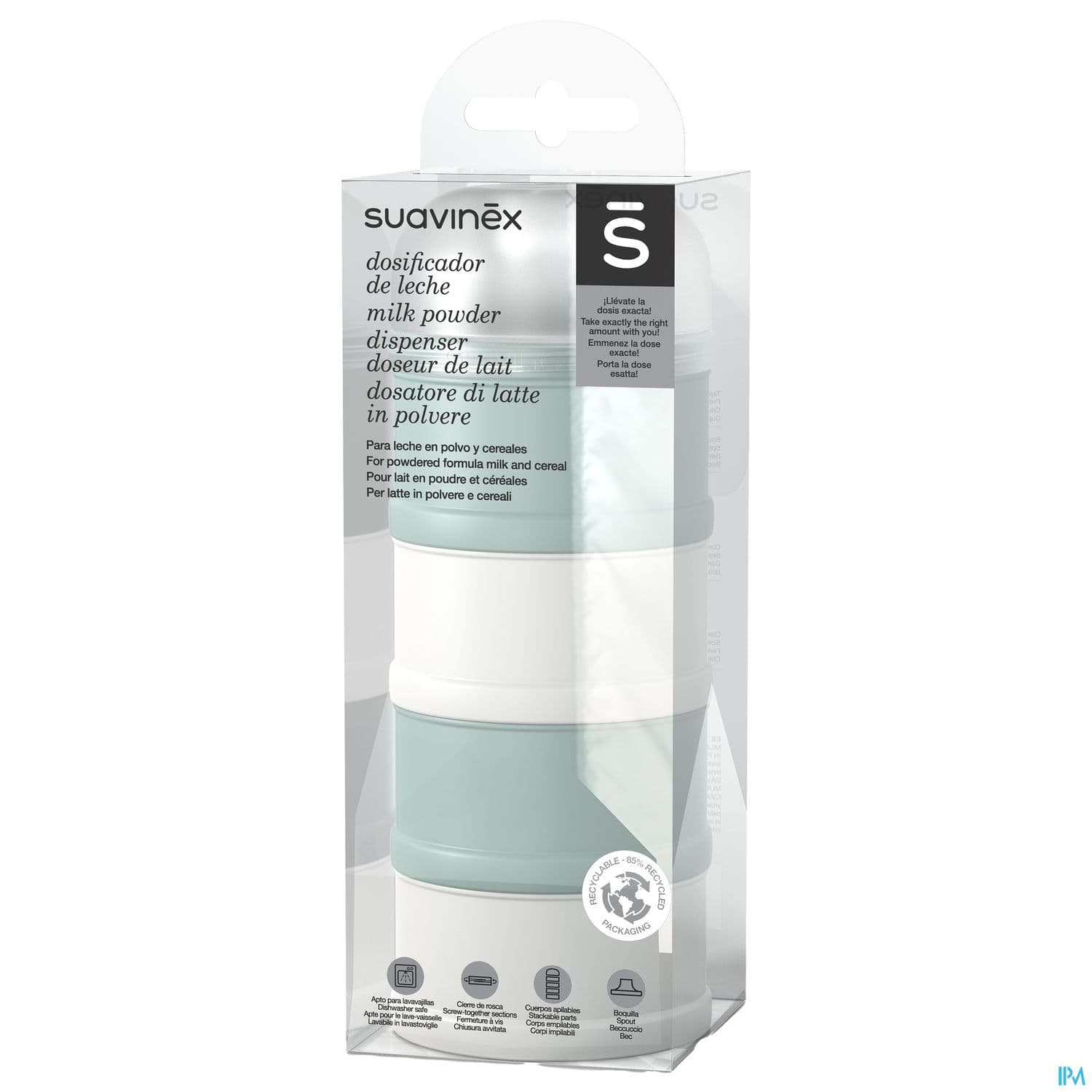 Suavinex Boite Doseur De Lait Bonhomia Vert