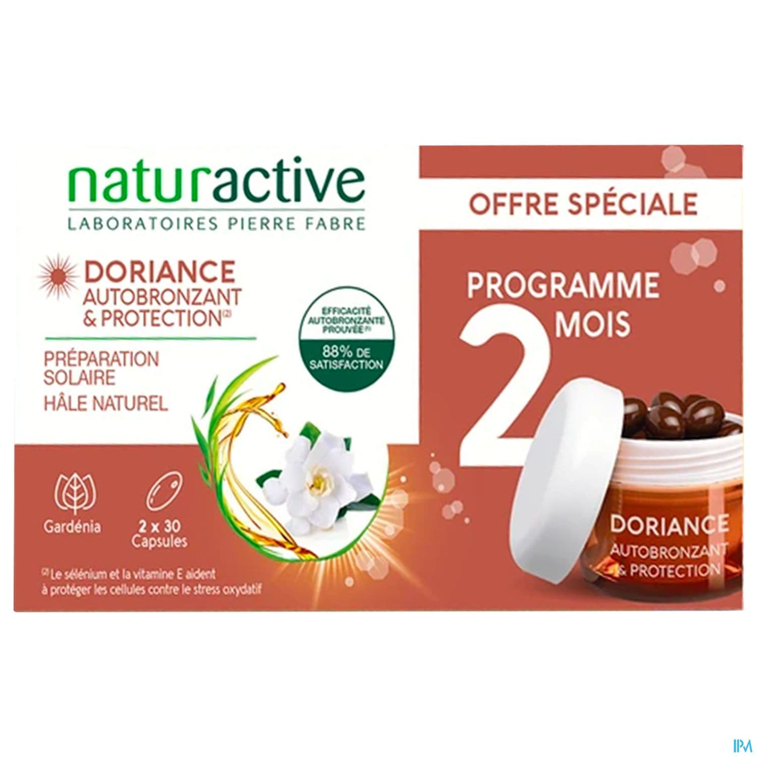 Naturactive Doriance Autobronzant Tolerance Capsule 30 X2 + Bracelet
