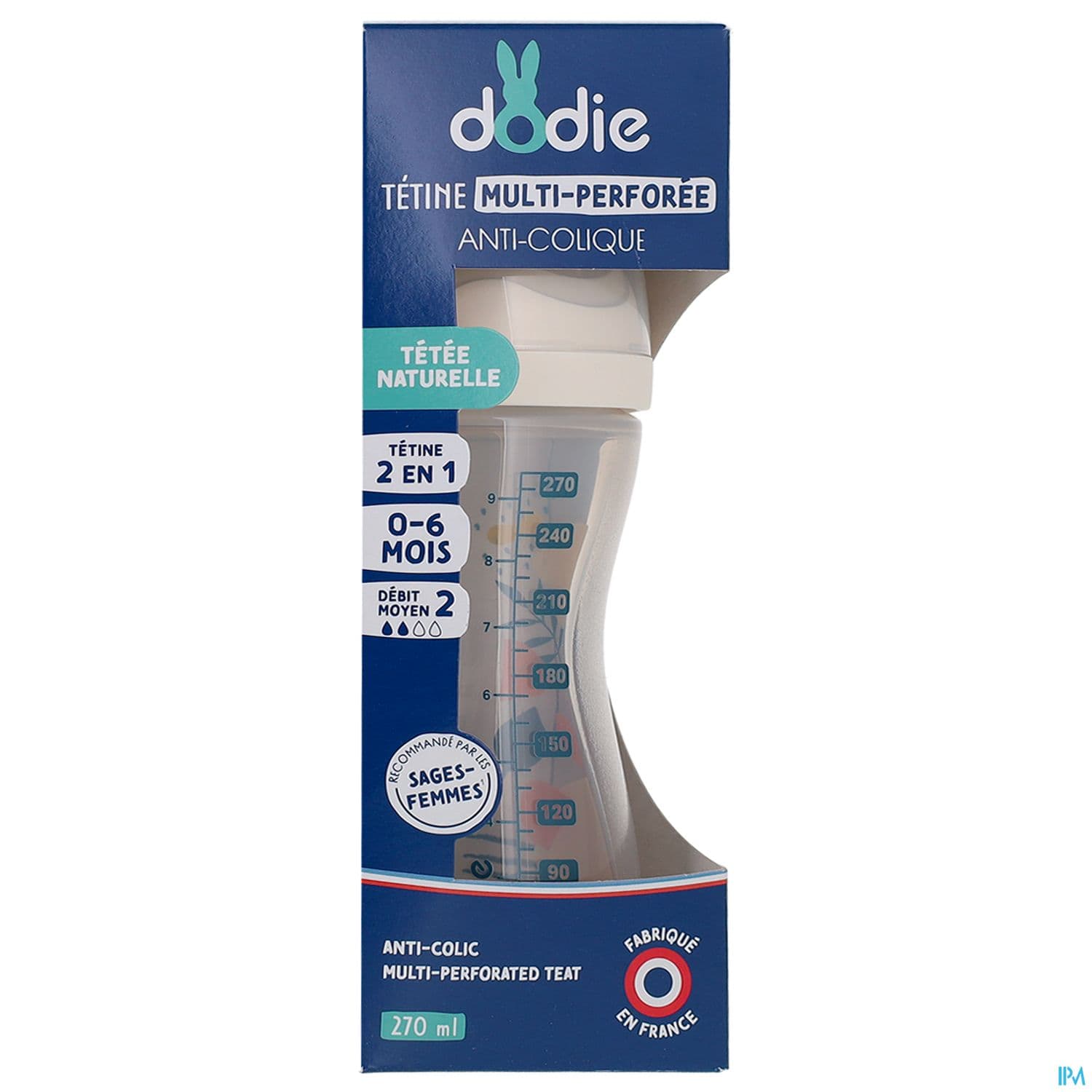 DOD BIB TEAT&RING ROSE 3+ 270ML