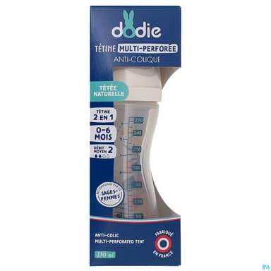 DOD BIB TEAT&RING ROSE 3+ 270ML