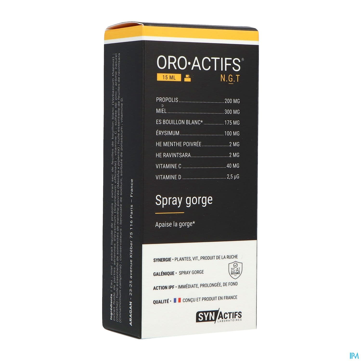 Synactifs Oro Actifs Spray Gorge 15ml