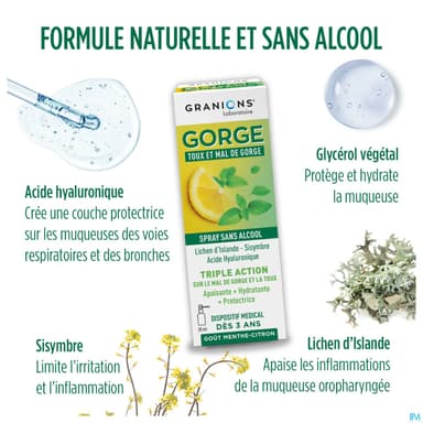 GRANIONS GORGE TOUX SPRAY 20ML