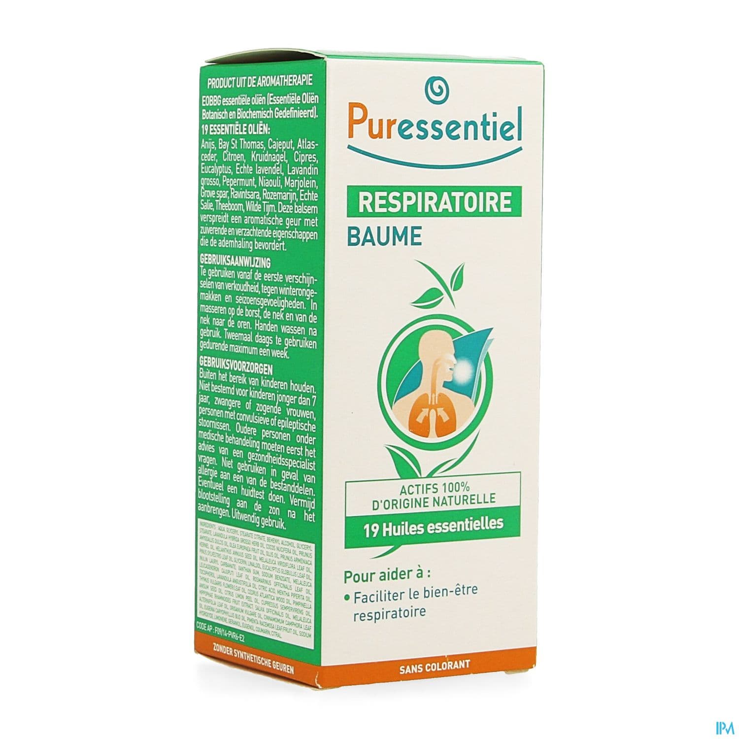 Puressentiel Baume De Massage Resp Ok Aux 19 Huile Essentielle 50ml
