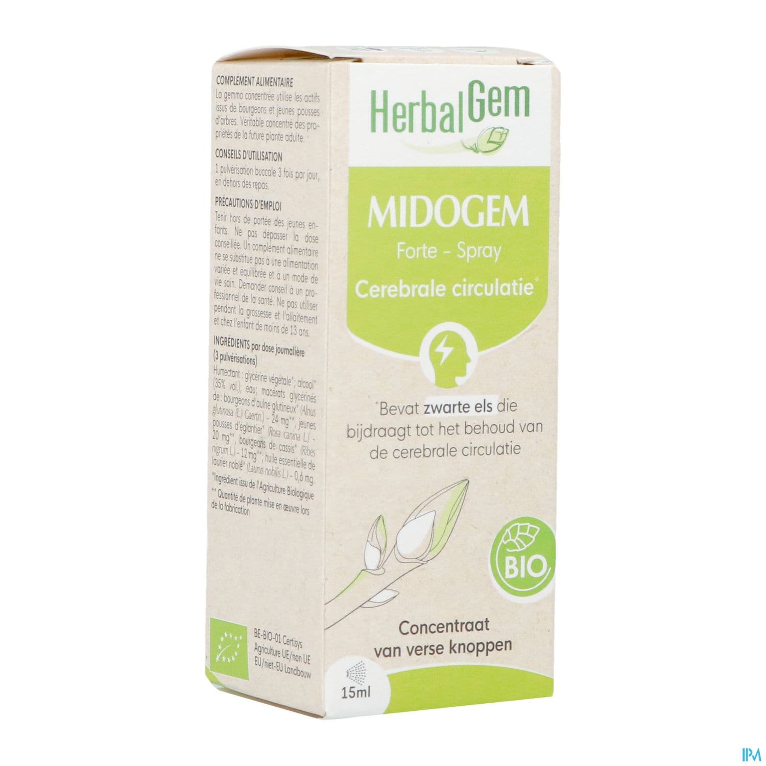 HERBALGEM MIDOGEM FORT BIO SPR15ML