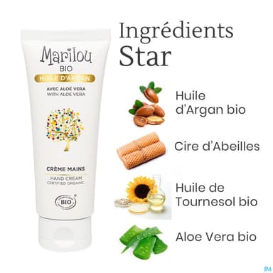 MARILOU CREME MAIN ARGAN 75ML