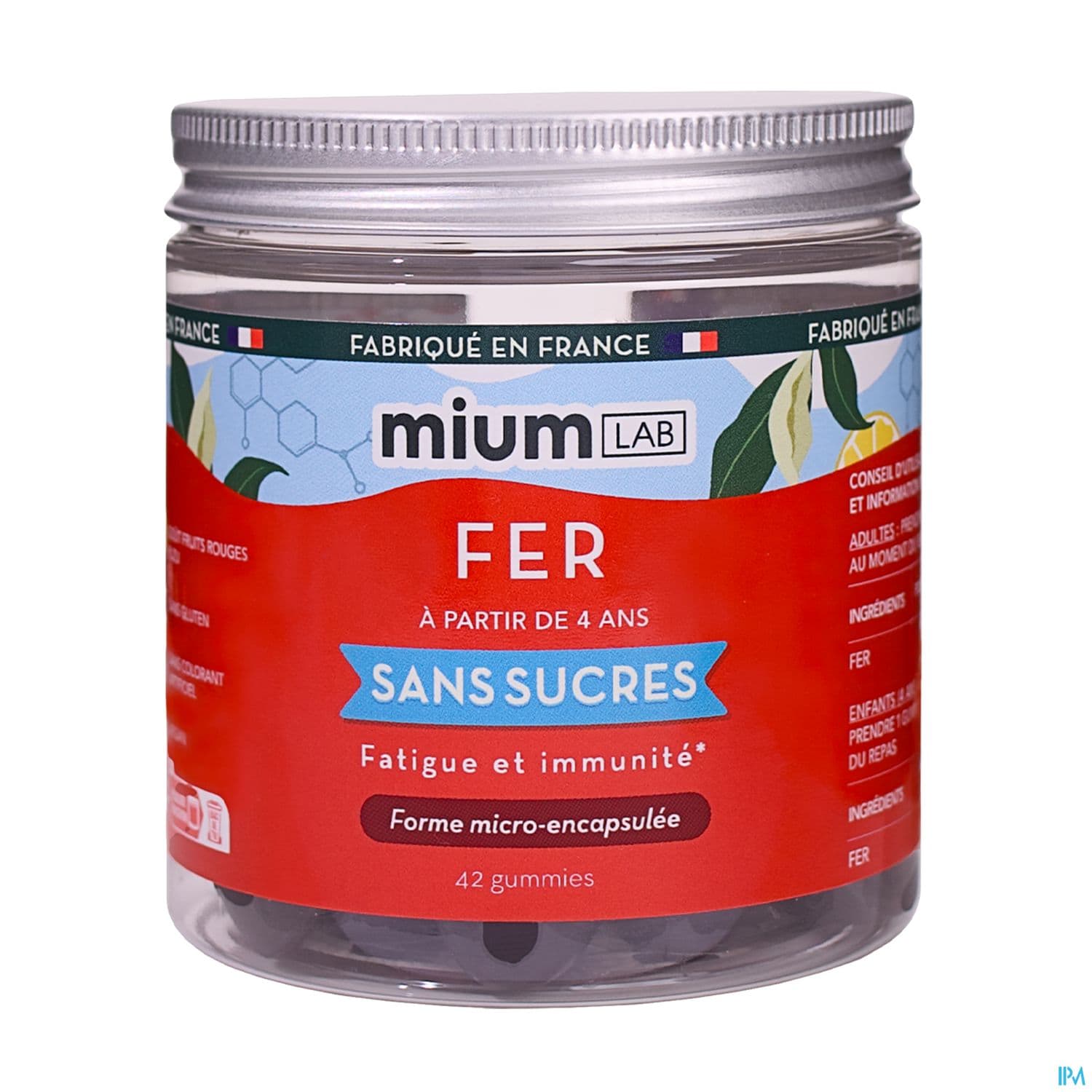 MIUMLAB S/SUC FER GUMMIE 42