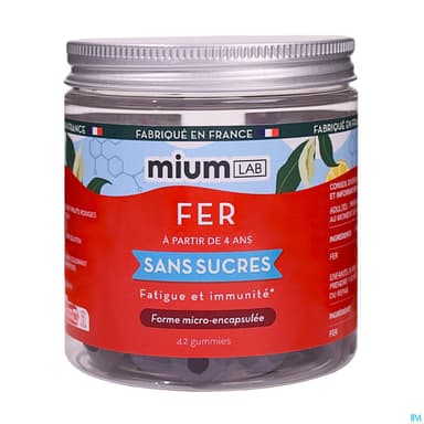 MIUMLAB S/SUC FER GUMMIE 42