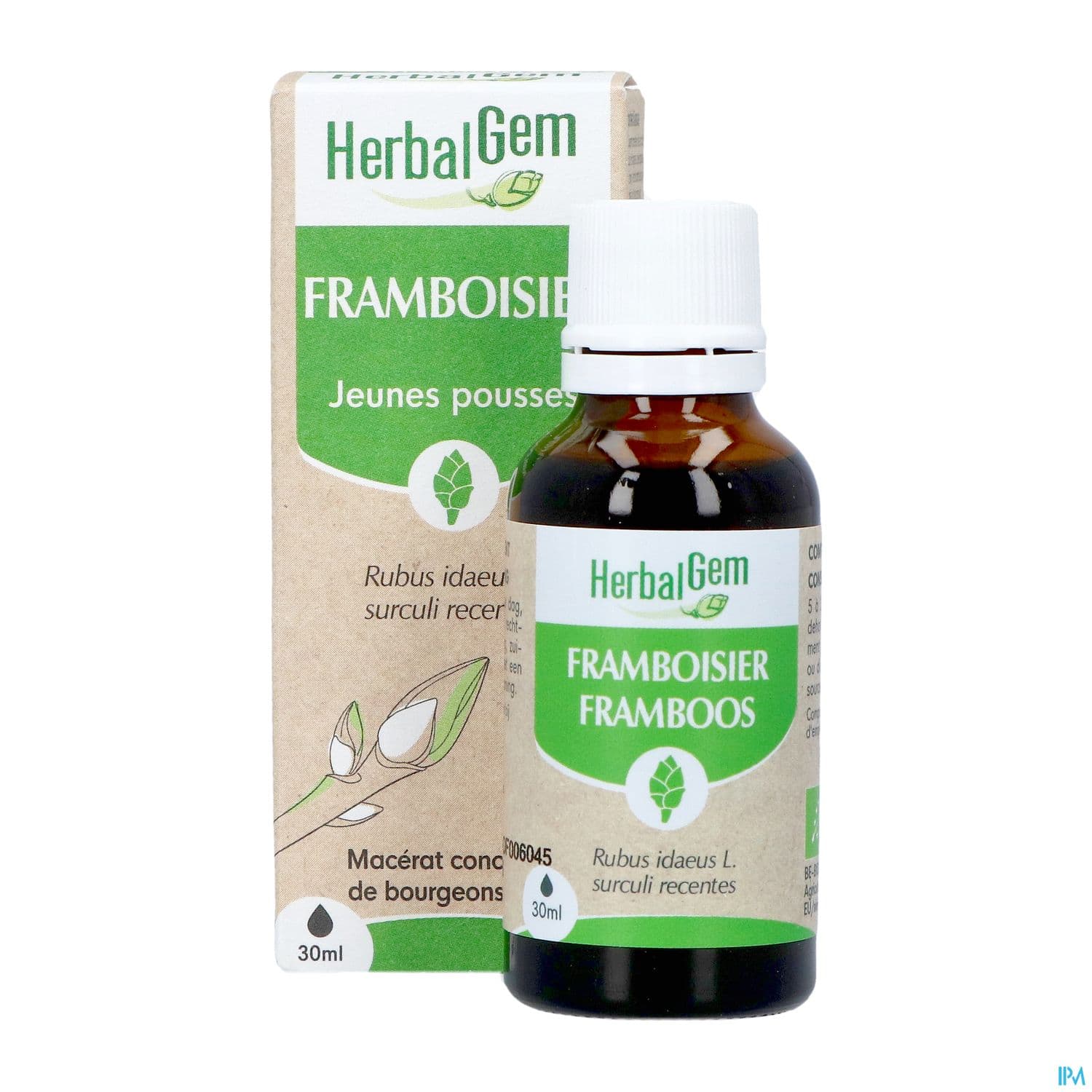 Herbalgem Framboisier Bourgeon Macerat Gl Bio 30ml
