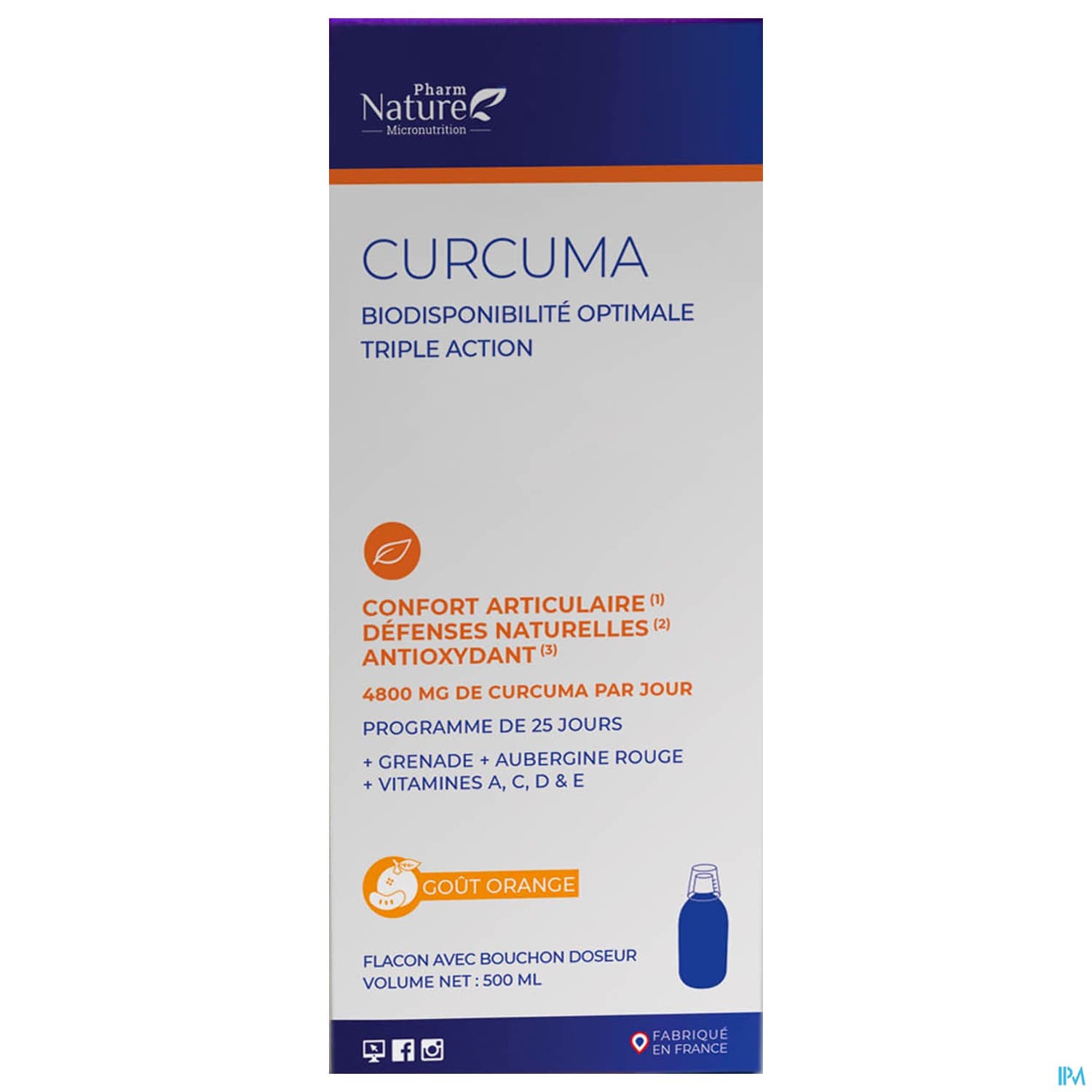 Nature Attitude Curcuma Solution Buvable 500ml