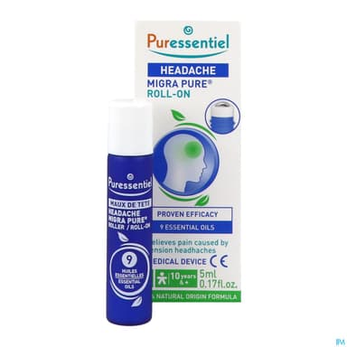 Puressentiel Roller Maux De Tete Migra Pure Aux 9he 5ml