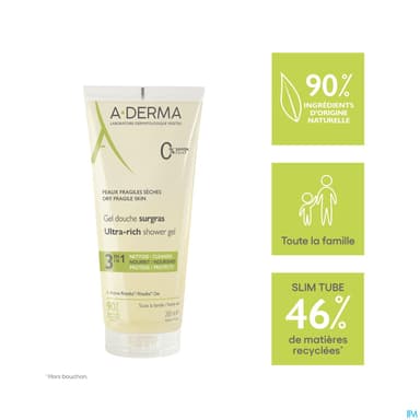 A-DERMA GEL DCH SURGRAS 200ML