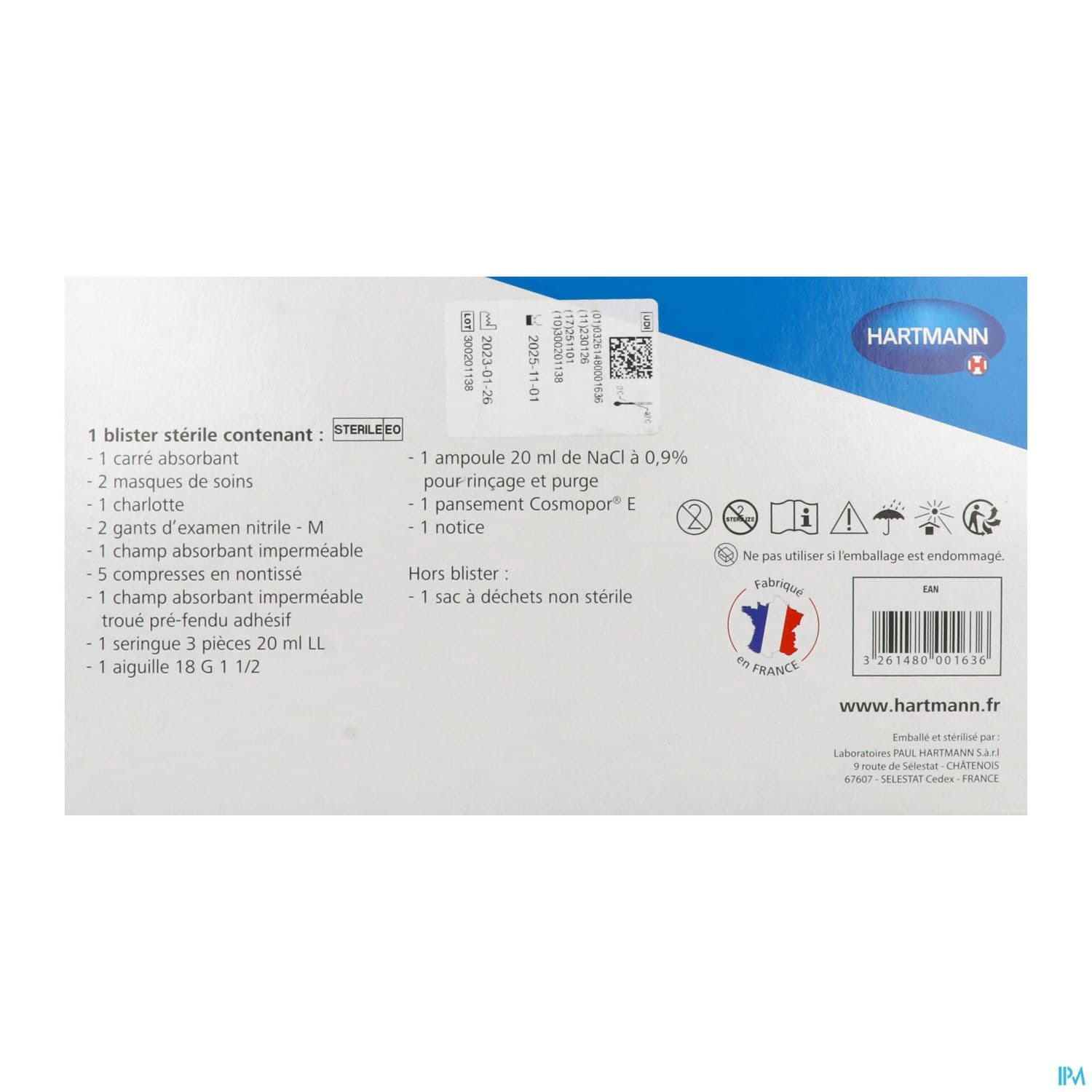 Hartmann Mediset Perfusion Set De Rincage Sur Voie Centrale