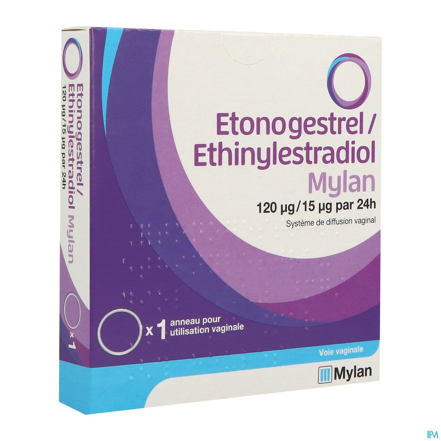 Etonogestrel Ethinylestradiol Mylan 120/15mcg/24h Diffusion Vaginal 1