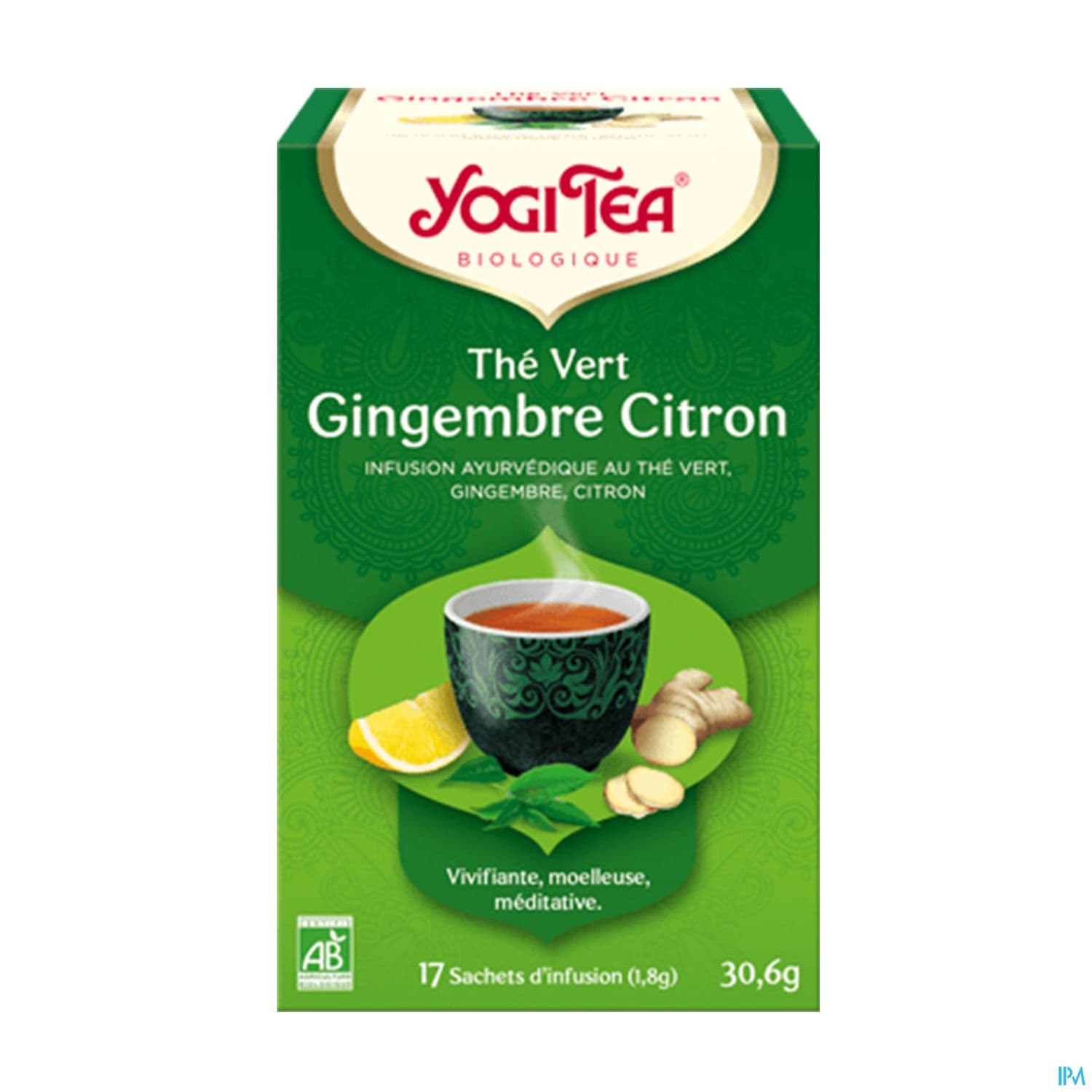 Yogi Tea The Vert Gingembre Citron Bio Infusette 2g 17