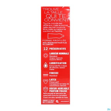 Durex Sexy Preservatif Fraise 12