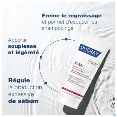 Ducray Sabal Shampooing Traitant Seboreducteur Nouveau 200ml