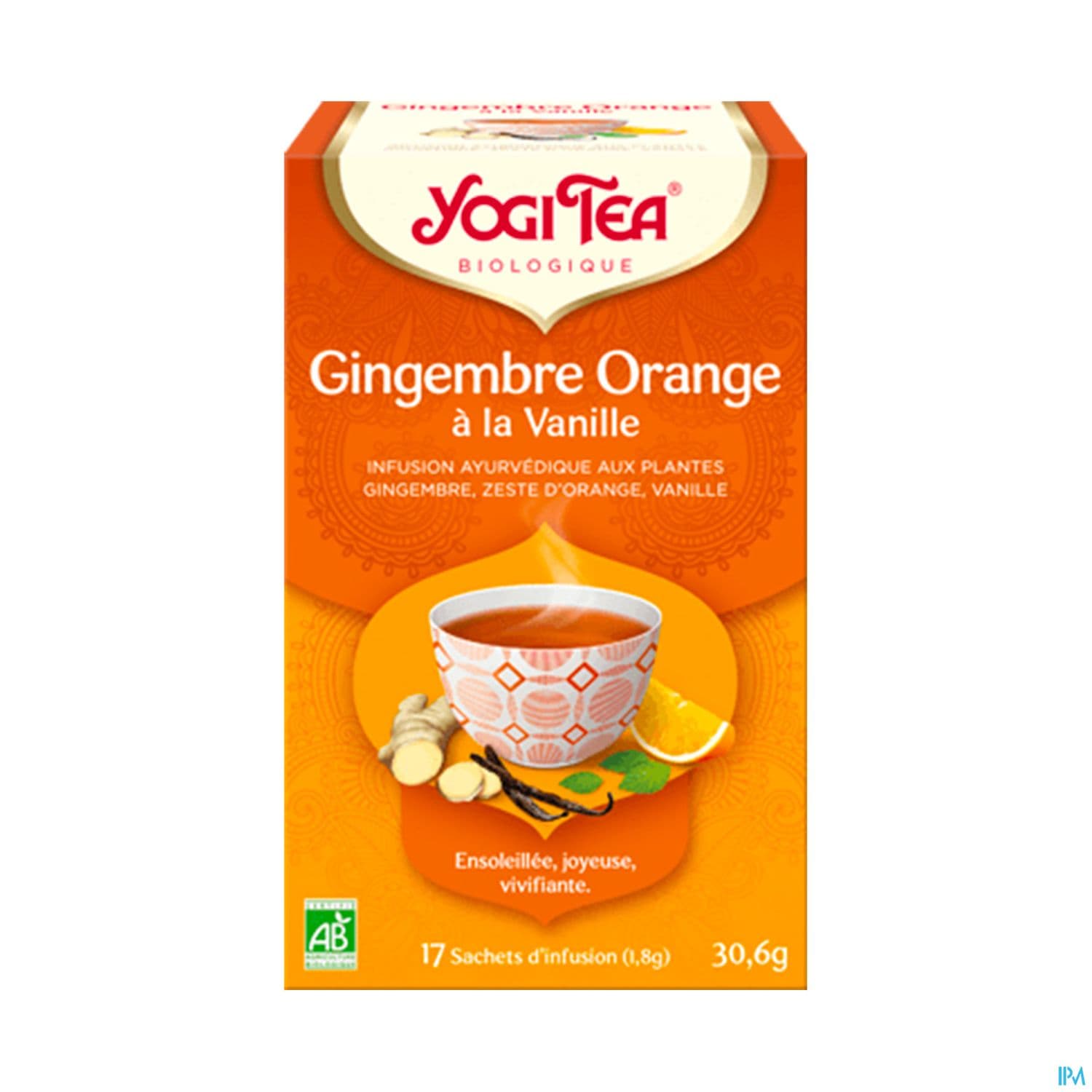 Yogi Tea Gingembre Orange Vanille Bio Infusette 2g 17