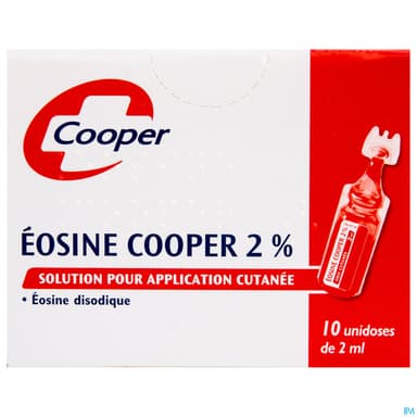Cooper Eosine 2% Solution Pour Application Cutanee Unidos 2ml 10