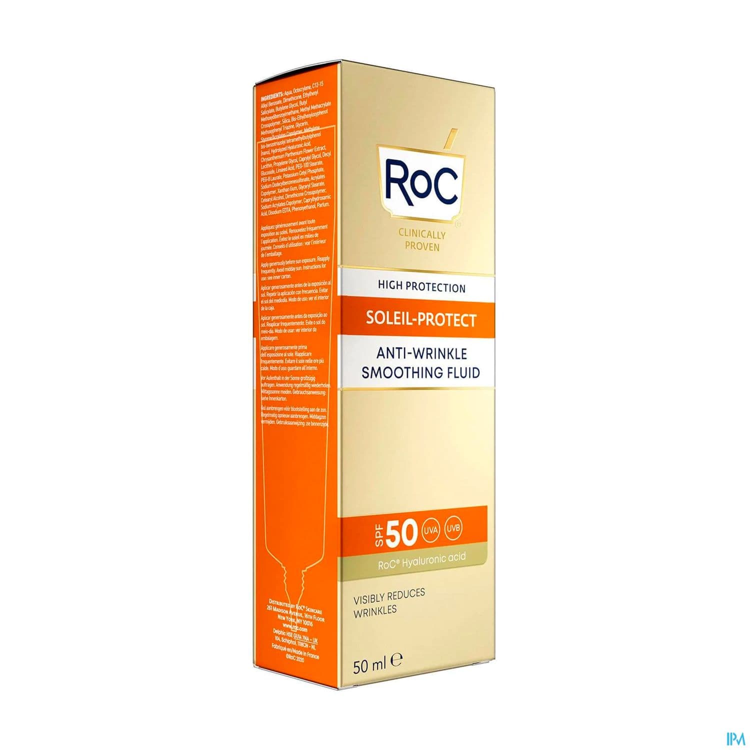Roc Soleil-protect Fluide Anti Rides Ip50+ 50ml — Pharmacie Pharmavance Auteuil