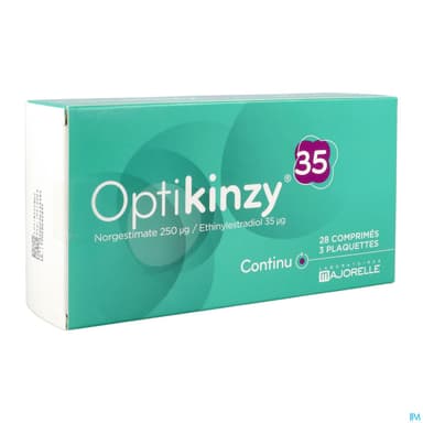 Optikinzy 250mcg/35mcg Comprime 28 X3