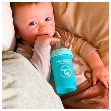 TWISTSHAKE BIB 180ML BLEU PAST 0M+