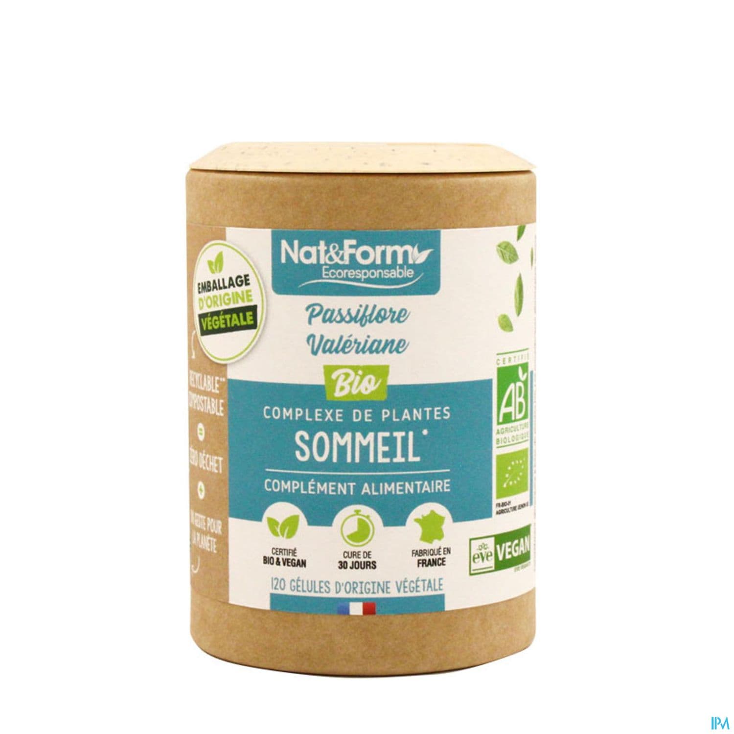 Nat Et Form Ecoresponsable Passiflore Valeriane Bio Gelule Vegetale 120
