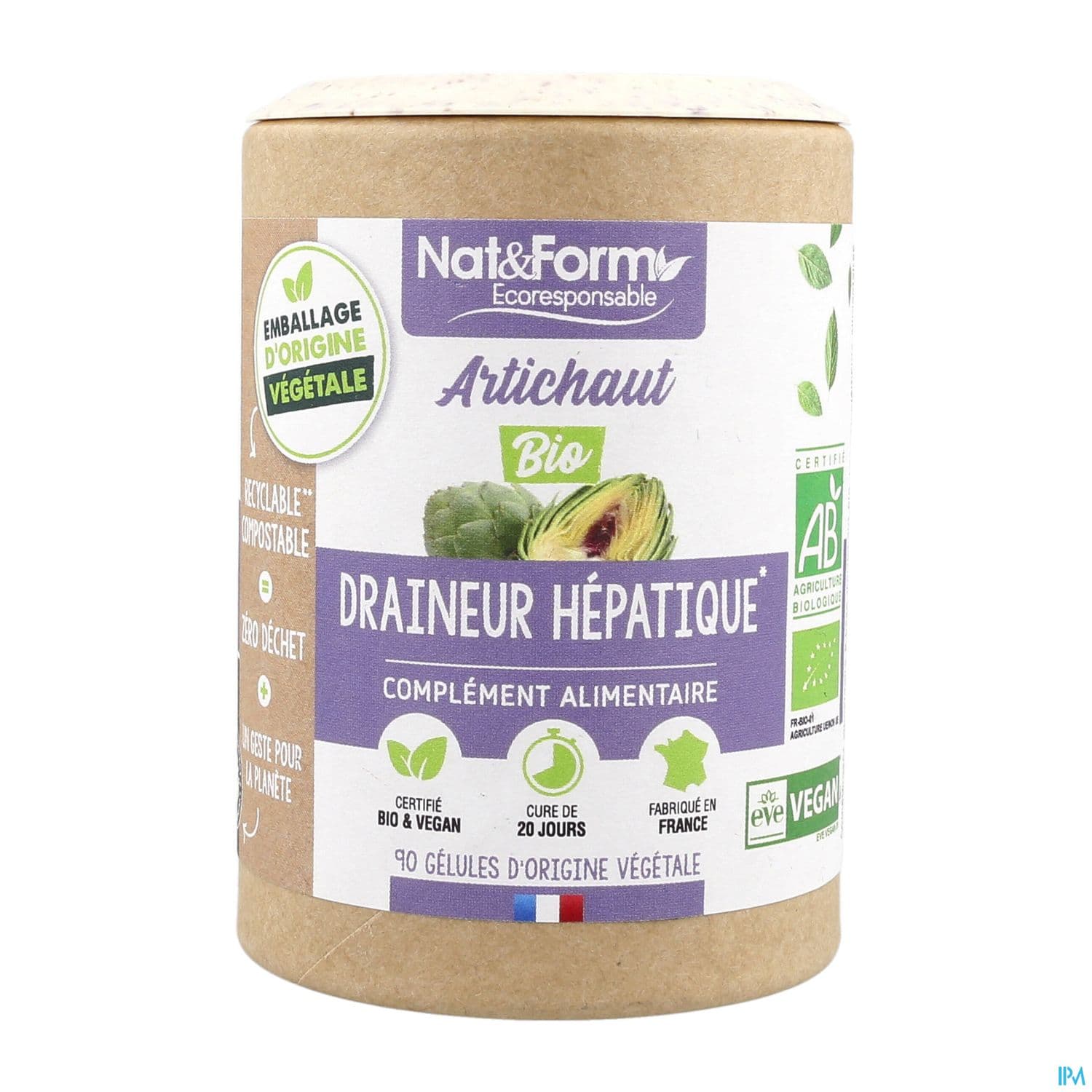 NAT&FORM ECO ARTICHAU BIO GELVEG90