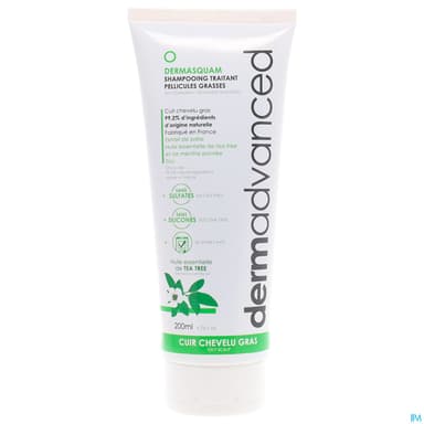 Dermasquam Shampooing Pellicule Grasse 200ml