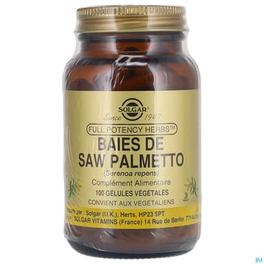 SOLGAR SAW PALMETTO GELUL VEG 100