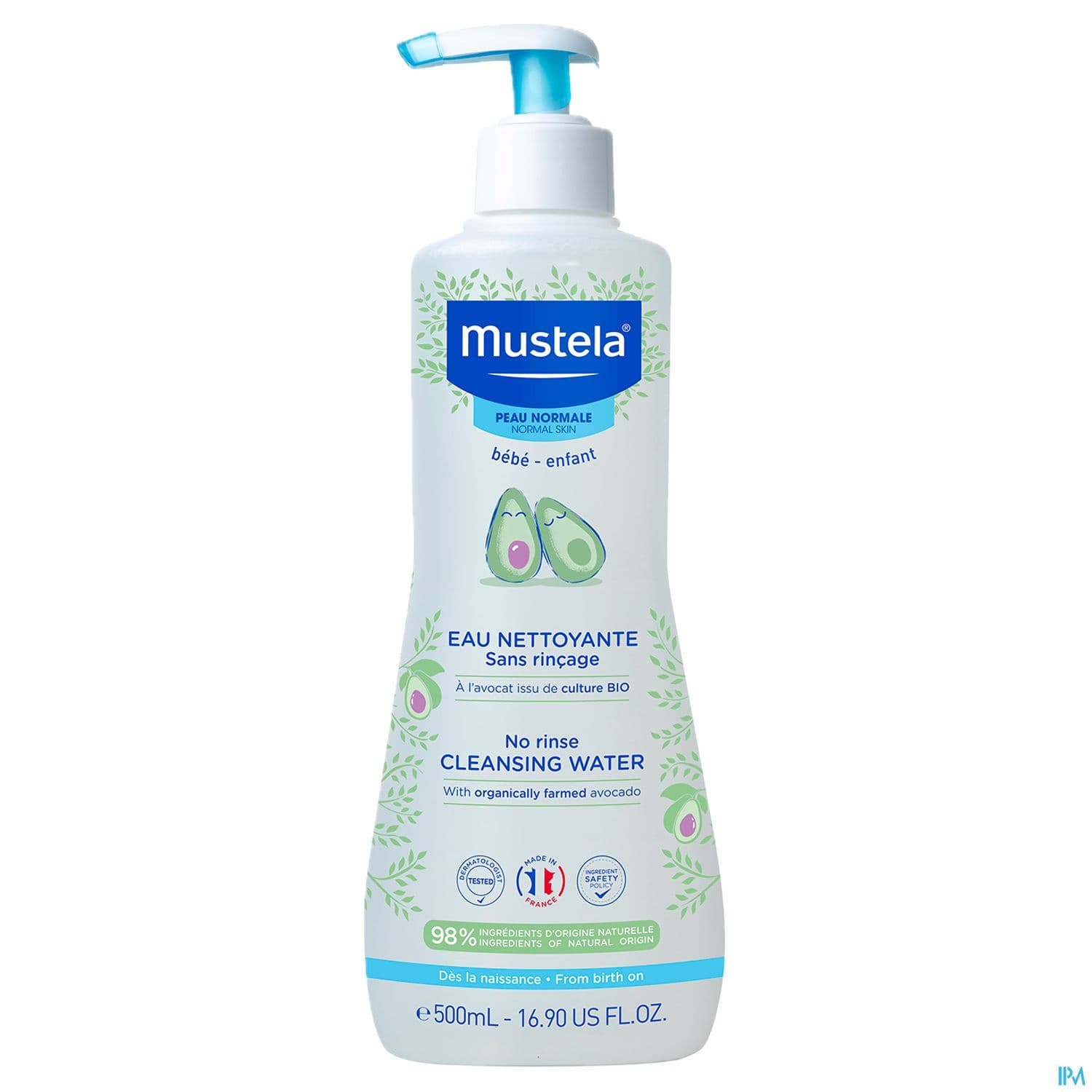 MUSTELA BB EAU NETT S/RINC PN500ML