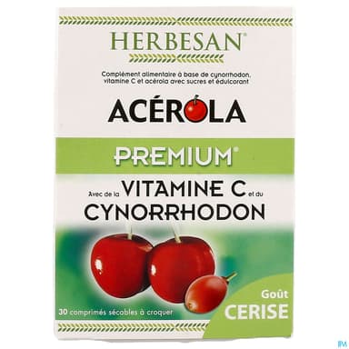 Herbesan Acerola Premium Comprime A Croquer 30