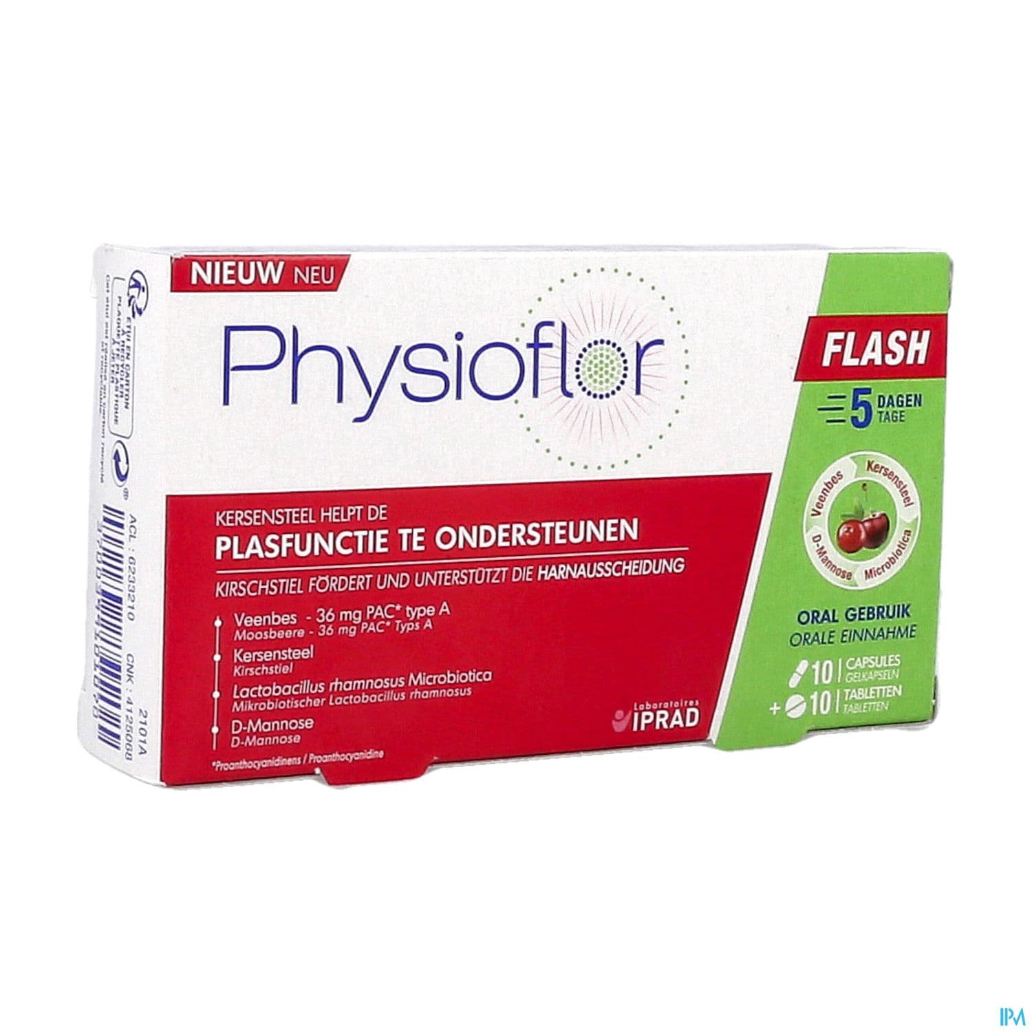 PHYSIOFLOR FLASH CPR10+GELUL10