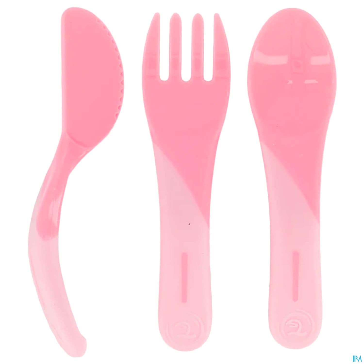 Twistshake Couverts D Apprentissage Silicone Rose Pastel X3