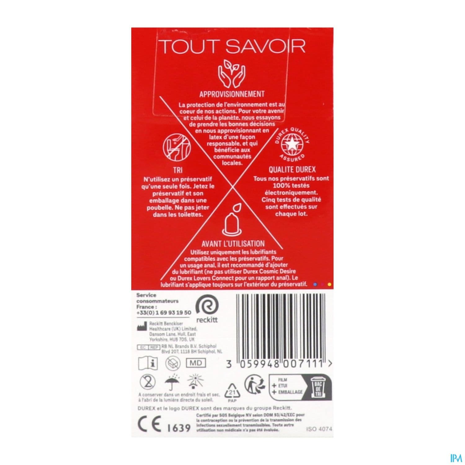 Durex Sexy Preservatif Fraise 12