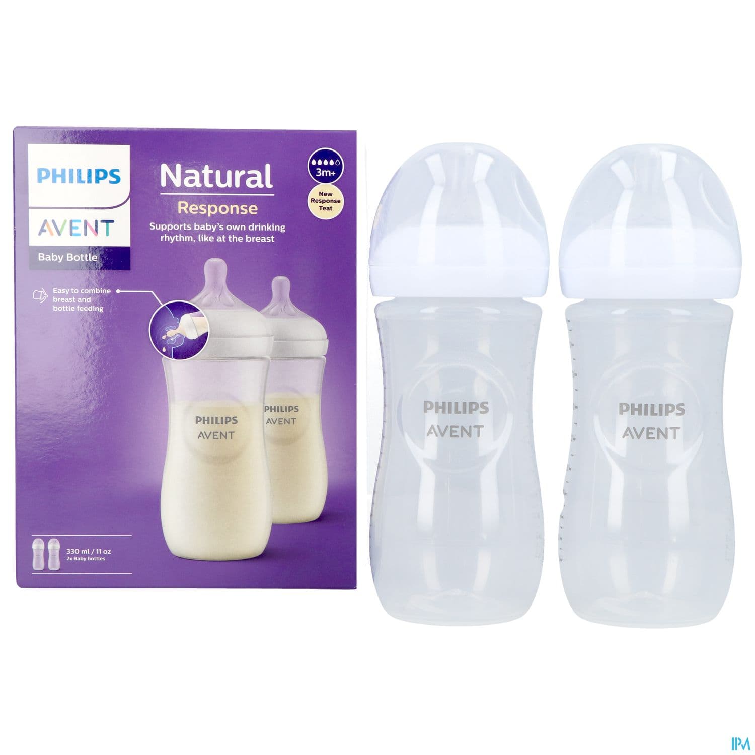 BIB AVENT NAT RESPONSE 330MLX2