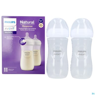 BIB AVENT NAT RESPONSE 330MLX2