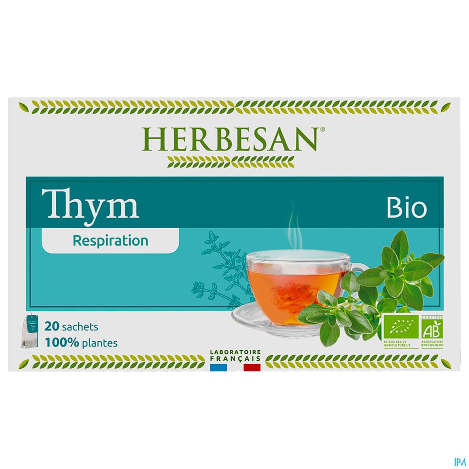 Herbesan Infusion Thym Bio Sechet 20