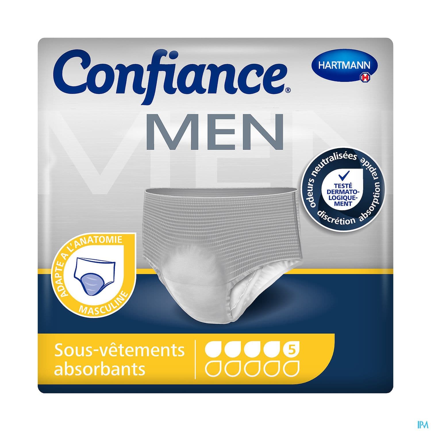 Hartmann Confiance For Men Slip Absorbant 5 Gouttes Medium 8