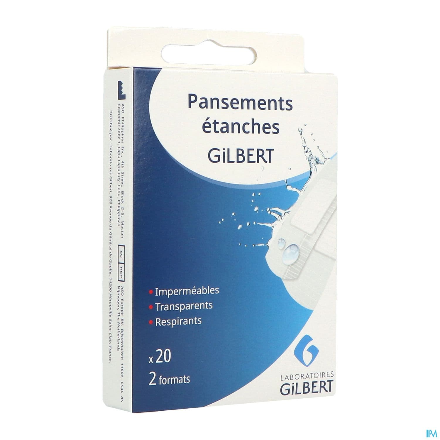 GILBERT PANS ETANCHE X20 — Pharmacie Européenne 24/24 de la place de clichy